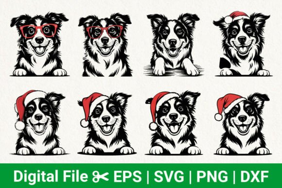 Border Collie Dog Svg, Dog Svg Bundle
