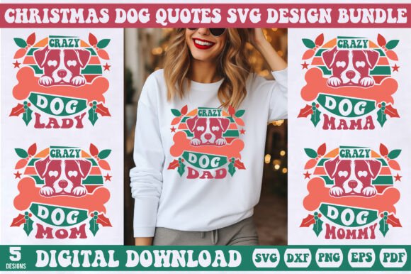 Christmas Dog Quotes SVG Design Bundle Review for Embroidery