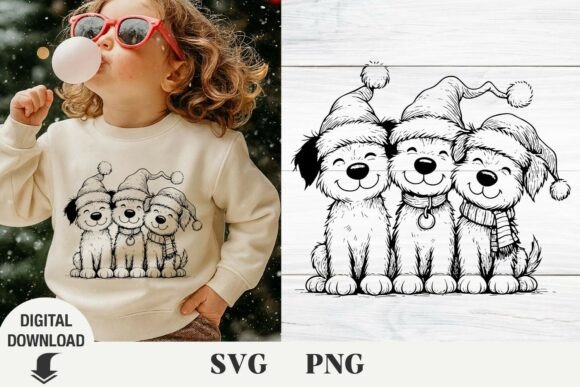 Christmas Dog Svg, Christmas Svg, Fanny