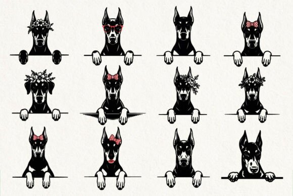 Cool Dog SVG Bundle, Pet Clipart Vector