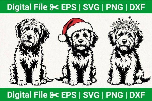 Cute Fluffy Dog Svg, Christmas Dog Svg