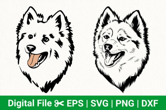 Fluffy Dog SVG, Cute Pet Dog Line Art