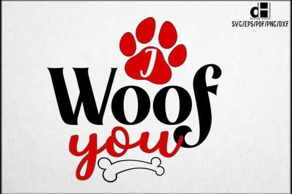 I Woof You - Dog Valentine SVG