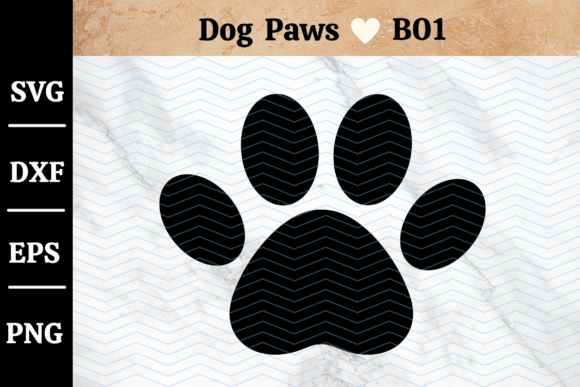 Paw Svg, Dog Paw Print Png Clipart B01