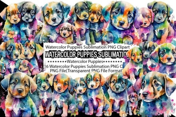 Watercolor Puppies Sublimation Bundle Reviewed